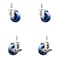 Service Caster 3 Inch 316SS Solid Polyurethane Swivel 12mm Threaded Stem Caster Brake, 2PK SCC-SS316TS20S314-SPUS-M1215-2-TLB-2 - alternate 3